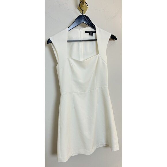 FRENCH CONNECTION Ruth Whisper A-Line Dress in Summer White Size US 6 - Picture 4 of 11
